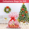 20 Pack Cellophane Basket Bags with Pull Bow Set Christmas