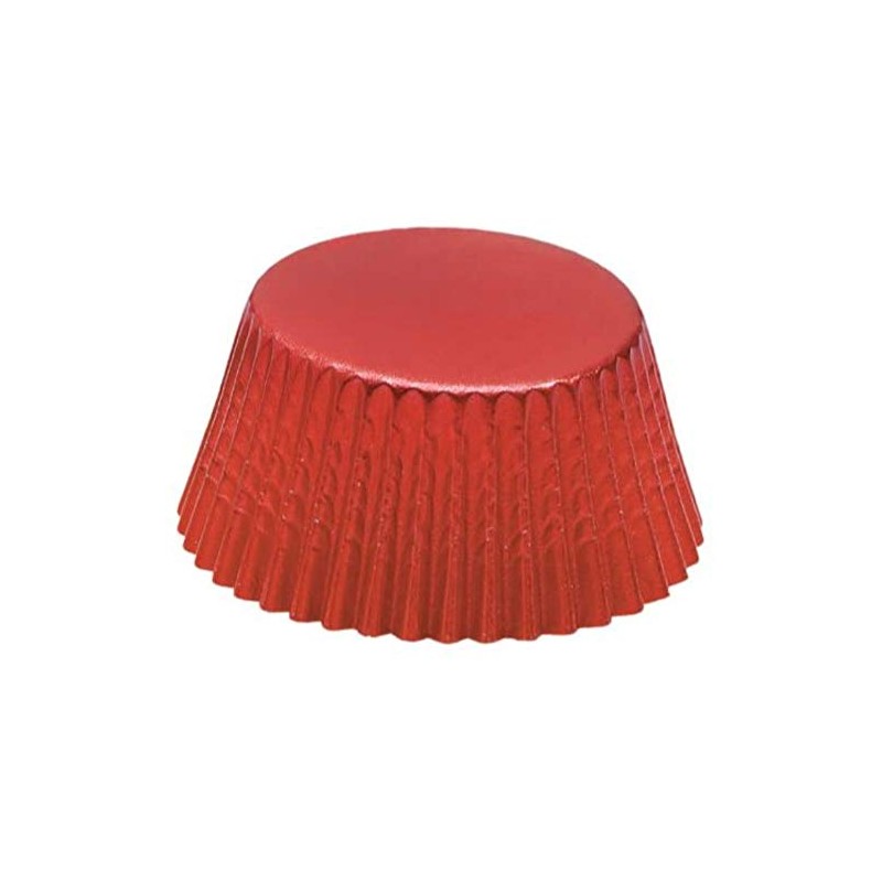 Fox Run 4926 Red Foil Bake Cups, Standard, 32 Cups