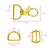 Changyeah 56 Pieces Swivel Clasps Lanyard Snap Hook, Alloy Keyring