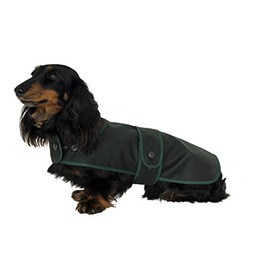 "Cosipet Dachshund Hunter Coat, 15" (38 cm), green