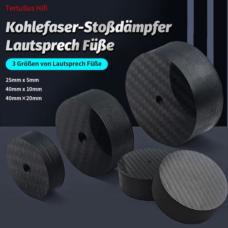 Tertullus 4 pieces speaker damper mat speaker absorber feet speaker