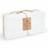 CLOUDLOOM Set of 12 Hemstitch Dinner Napkins 100% Cotton -
