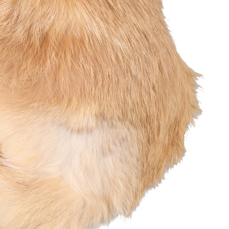 Fur Cat Figurine Simulation Cute Decorative Plush Cat Statue Toy