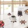 Yuoyar Coasters, Wooden Tree-Shaped sapele Wood Drink Coasters Set for