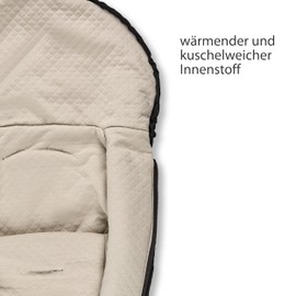 ABC Design Tulip Diamond Edition Footmuff - for Tulip Baby Car Seat - Built-in Slots for Belt Guide & Secure Attachment of the Belt System in the Car - Colour: Dolphin