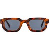 JCTAIFOO Trendy Rectangle Sunglasses for Men Women Vintage Rectangular Retro