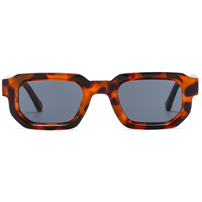 JCTAIFOO Trendy Rectangle Sunglasses for Men Women Vintage Rectangular Retro
