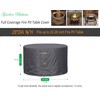 Garden Balsam Fire Pit Cover 600D Heavy Duty Waterproof Fabric