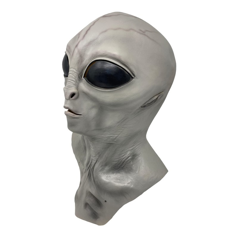 Rubber Johnnies Grey Alien MASK, Latex, Adult One Size, Fancy