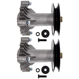 8TEN Mower Spindle with Pulley for Husqvarna Craftsman Poulan 38 42 inch Deck 130794 532130794 582922301 2 Pack