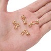 18K Real Gold Plated Non-Tarnish Hook End Clasp 8x24mm with