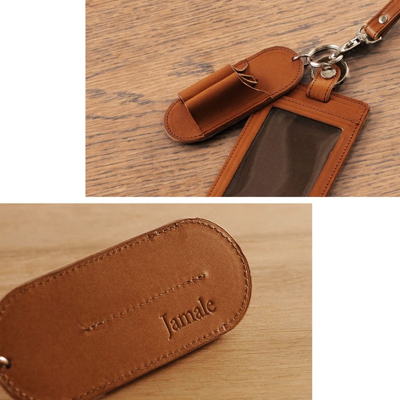 Jamale Pen Holder, Seal Holder, Tochigi Leather, Genuine Leather, Made