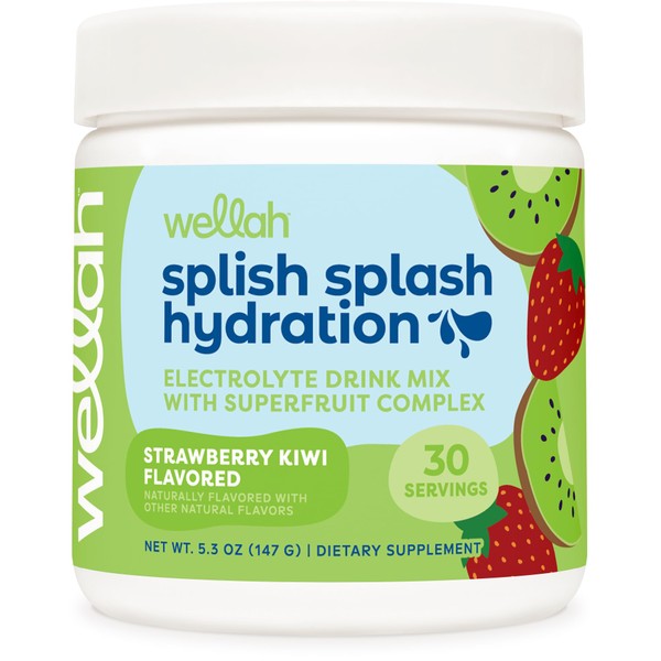 Wellah Wellah Splish Splash Hydration Electrolyte Drink Mix (Strawberry Kiwi