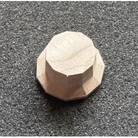 Guilford 4A Quilted Maple 1122 Facet Cut Volume/Tone Knob  - 1.5mm Set Screw/6mm Shaft