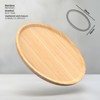 ecooe Round Wooden Tray