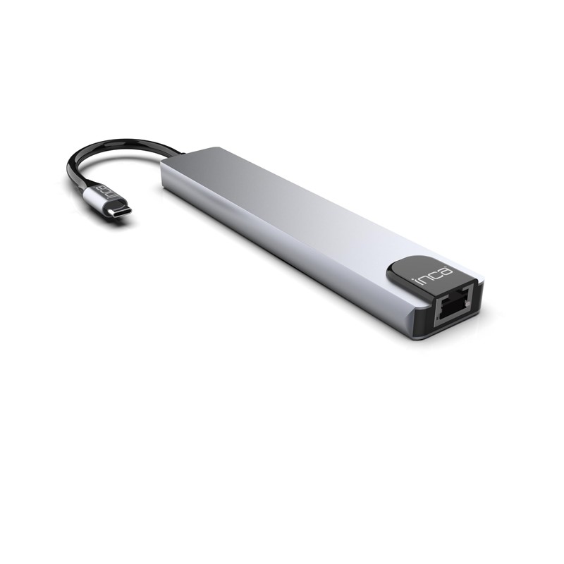 USB-C Hub 9-in-1 inca ITPC-7T - HDMI 4K, Gigabit LAN,