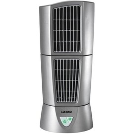 Lasko Platinum Desktop Wind Tower, 3-Speed, Silver (6-Pack) (4910) Household Fans, 6" Diameter