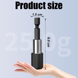 YOURKAY Magnetic Bit Holder, Pack of 3, 1/4 Inch 60 mm Swivel Bit Holder, Pivot Drill Bit, Accessories for Power Tools, Hex Shank Quick Change, for Various Screwdrivers