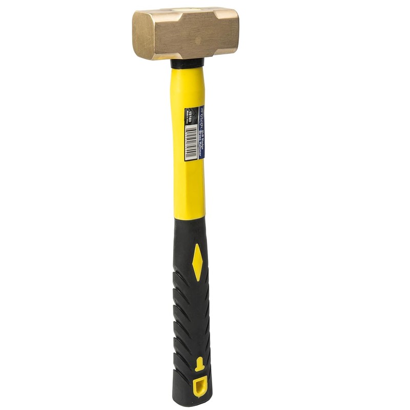 Stark USA 2-Pounds Sledge Hammer 2lbs Brass Head Fiber Glass