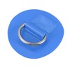 X AUTOHAUX D-Ring Patches PVC Stainless Steel Round D-Ring Pads