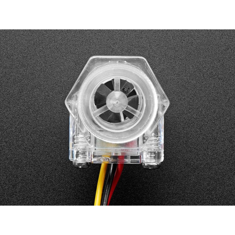 Clear Turbine Water Flow Sensor with 3-pin JST