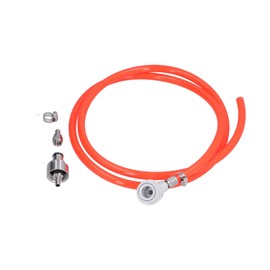 VGEBY Ball Lock Gas Line Brewing Carbonation Cap Carbonation Cap PVC + ABS + Stainless Steel Sealed Ball Lock Pipe Assembly Brewing Accessories 1.7m Hose Length