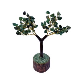 Green Jade Crystal Gemstone Tree Artificial Home Decor Crystal Tree Of Life New Home House Warming Gift For Women & Men Spiritual 7 Inch