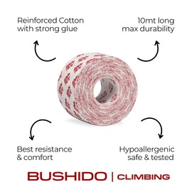 RoninTape Bushido 4 Tape + Chalk Climbing Tape Bouldering Ginnastica Crossfit - with Grip