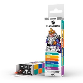 AK Interactive PLAYMARKERS Set AKM103 Clothes & Ornaments (6X)