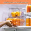 Sorbus Fridge Drawers - Clear Stackable Pull Out Organizer Bins