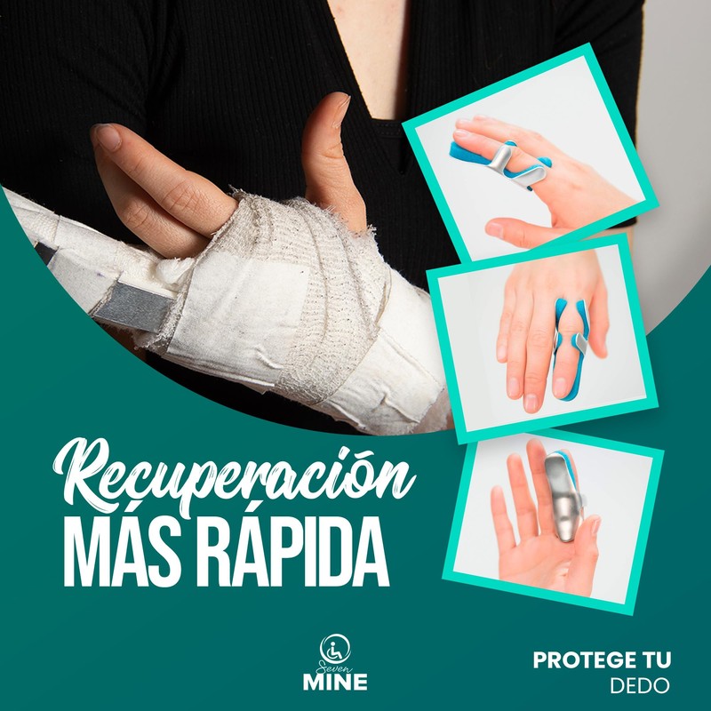 SEVEN MINE Férula para Dedo Tipo Rana (3 Tamaños, 1