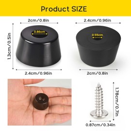 8 Pieces Cutting Board Rubber Feet Non-Slip Cutting Board Feet Round Rubber Feet Bumper for Elevate Cutting Board Furniture Electronics Kitchen Appliances, Prevent Dampness