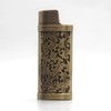 Lucklybestseller Classic Vintage One Side Floral Metal Lighter Pouches Case