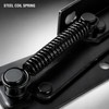 2-Pack 80° Steel Spring Lift-Up Hinges for Cabinets & Furniture