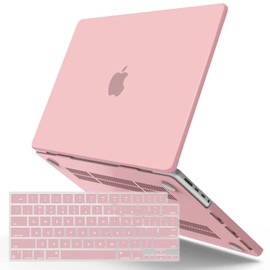 IBENZER Compatible with New MacBook Pro 16 Inch Case 2023 2022 2021 M2 A2780 M1 A2485 Pro Max, Hard Shell Case with Keyboard Cover for Mac Pro 16 with Touch ID, Rose Quartz, T16X-RQ+1