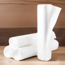 Unbranded Home Commercial Can Liner 40 X 46 gallon  40-45 Clear Roll  25 Count Low-Density - 5