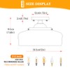 Gold Semi Flush Mount Ceiling Light, 3-Light Close to Ceiling