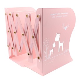 Duffire Creative Stationery Supplies Retractable Bookshelf Folding Bookcase Metal Student Cartoon Trust on Books