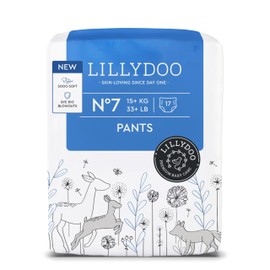 LILLYDOO Baby Windeln Pants - Größe 7 (15+ kg), 17 Höschenwindeln, Sicherer Auslaufschutz - Hautfreundlich, Weich & Ohne Lotionen für empfindliche Haut, Dermatologisch getestet
