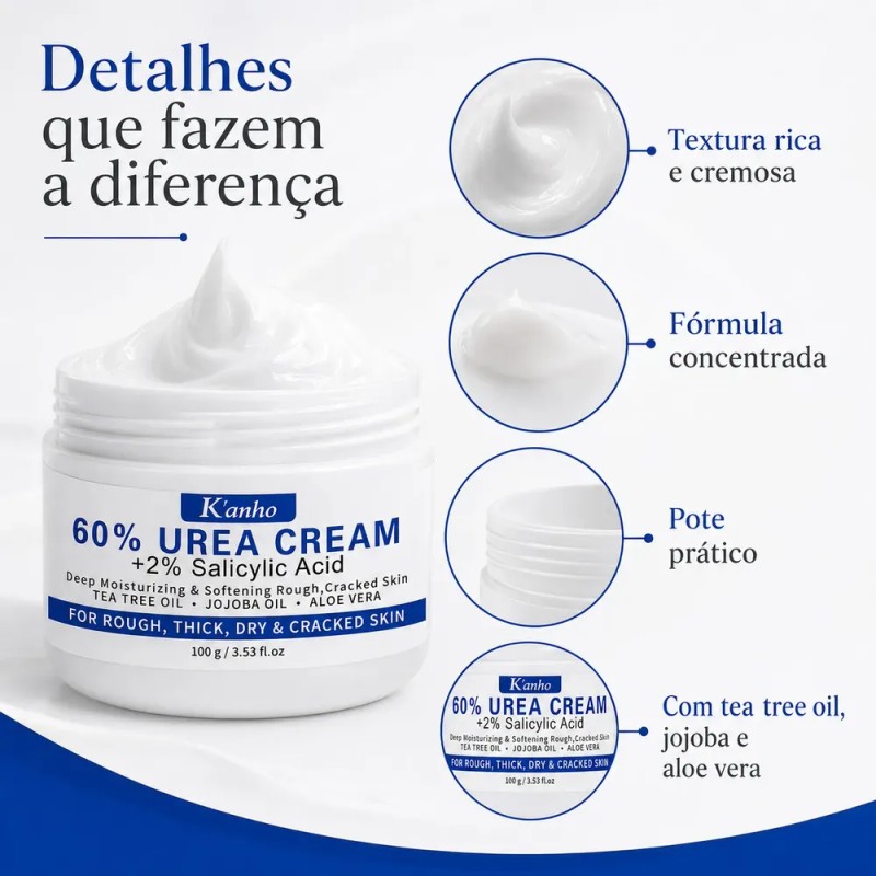 Crema Urea 60% Para Pies Secos Y Talones