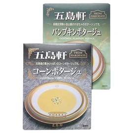 Gotoken 1068752 Corn Potage, 6.3 oz (180 g) & Pumpkin Potage, 6.3 oz (180 g) x 5 Meals Set