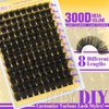 Yawamica Fluffy Lash Clusters Mega Volume Eyelash Clusters 12-25mm Long