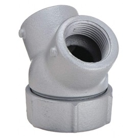 Capped Elbow, Haz Loc, 1/2 in Hub, Mal Iron