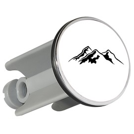 Huuraa Sink Plug Mountain Silhouette Mountain Gift Plug 4 cm Height Adjustable 6.5 to 8.5 cm Mountain Silhouette Gift Idea