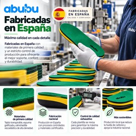 Plantillas Fascitis Plantar, Pies Planos, Dolor de Talón, Espolón, Anatómica, Deporte, Para Hombres y Mujeres, Fabricadas en España, ABUBU (40-41))