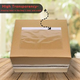 Yens 7.5'' x 5.5'' Packing List Pouches 200 pack, Top Loading Packing List Shipping Label Envelopes Clear Adhesive (7.5x5.5 200 Pack)