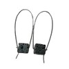 Lava Stone Essential Oil Diffuser Modern Hoop Earrings (Cube Stone,