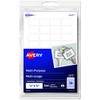 Avery Removable Print Or Write Multi-Use White Labels, 1/2 X