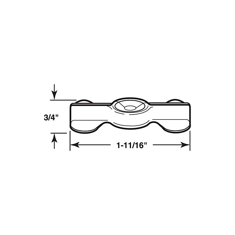 Slide-Co 181874 Double Wing Flush Clips, Zinc Plated