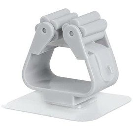 Mop Rack Bathroom Accessories Wall Mounted Shelf Organizer Hook Broom Holder Hanger Behind Doors/On Walls Kitchen Storage Tool (3, Grey)